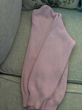 Appleseed's Light Pink Textured Knit Pullover